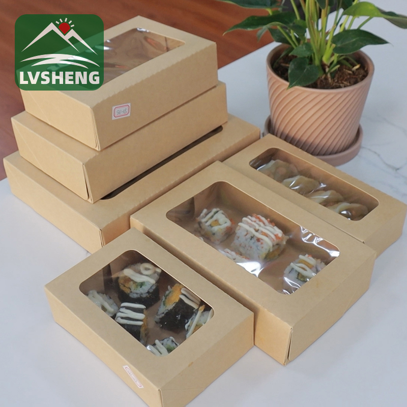 स्पष्ट विंडो के साथ Ziamen Lvsheng Factory -Sushi Togo बॉक्स से नए उत्पाद