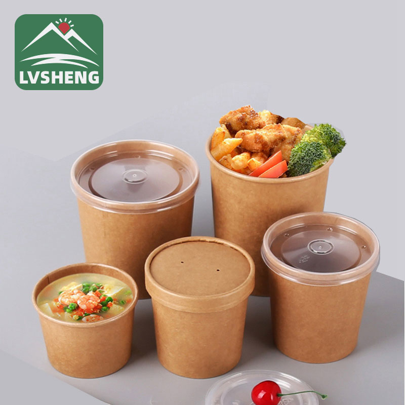 32oz पेपर सूप बाउल