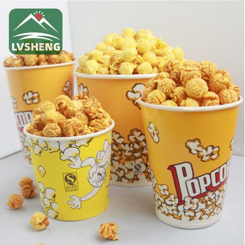 डिस्पोजेबल पेपर पॉपकॉर्न बाल्टी